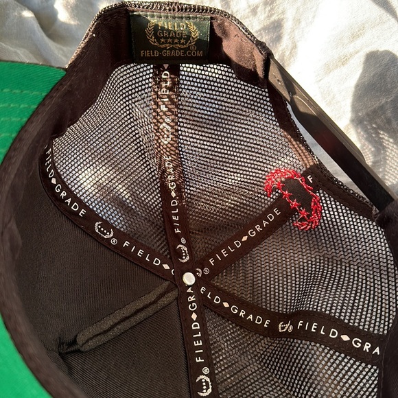 Field Grade Black Skull Trust No One Trucker SnapBack - Picture 5 of 5